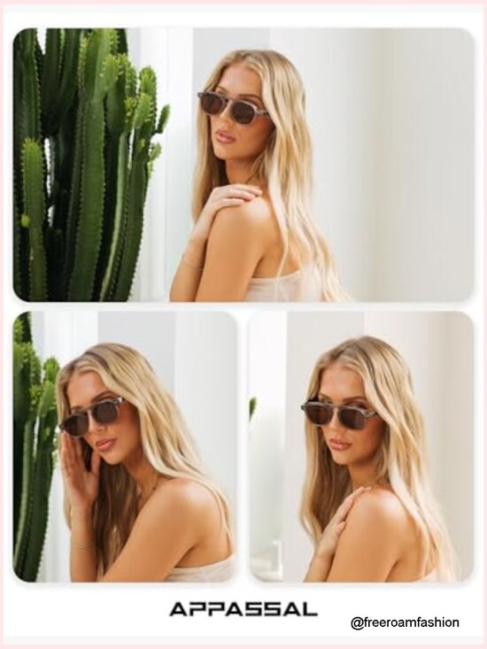 Square Panto Sunglasses TR90 Frame UV Protection main image 7